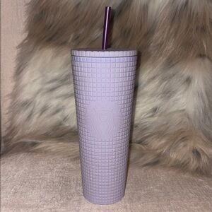 Starbucks Matte Lilac Square Studded 24oz Tumbler